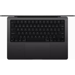 MacBook Pro 14" (2023) - Applen M3 Max ‑siru jossa on 16-ytiminen Maxsessori ja 40-ytiminen näytönohjain - 64GB RAM - SSD 1000GB - Tavallinen näyttö - AZERTY - Ranska