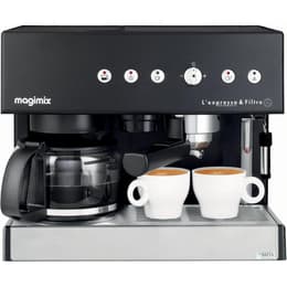 Espresso- kahvinkeitinyhdistelmäl Paperikapseli-yhteensopiva (esm. E.S.E) Magimix 11422 Auto 1.4L - Musta