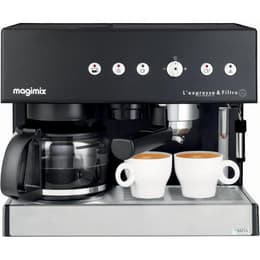 Espresso- kahvinkeitinyhdistelmäl Paperikapseli-yhteensopiva (esm. E.S.E) Magimix 11422 Auto 1,4000L - Musta