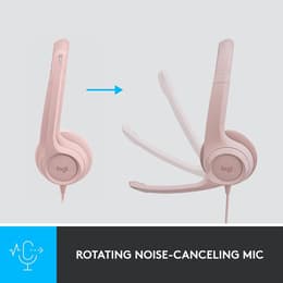 Logitech H390 Kuulokkeet gaming johdollinen mikrofonilla - Vaaleanpunainen