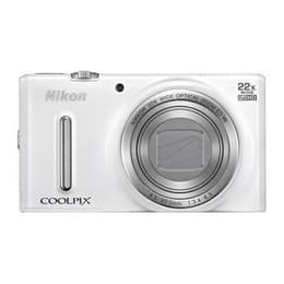 Kompaktikamera Coolpix S9700 - Valkoinen + Nikon Nikon Nikkor Wide Optical Zoom 25-750 mm f/3.7-6.4 ED VR f/3.7-6.4