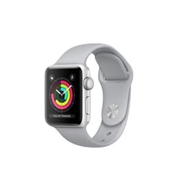 Apple Watch (Series 3) 42 mm - Alumiini Hopea - Sport loop Harmaa