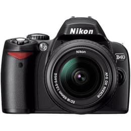 Reflex Nikon D40 - Musta + Objektiivi Nikon AF-S DX Nikkor 27-82.5mm f/3.5-5.6G ED II