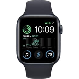 Apple Watch (Series SE) 2022 GPS 44 mm - Alumiini Keskiyö - Sport band Midnight