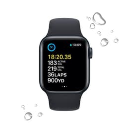Apple Watch (Series SE) 2022 GPS 44 mm - Alumiini Keskiyö - Sport band Midnight