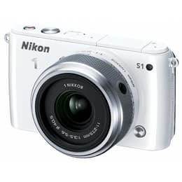 Hybrid Nikon 1 S1 - Valkoinen + Objektiivi Nikon 11-27.5mm f/3.5-5.6