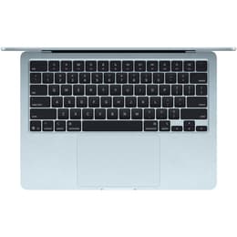 MacBook Air 13" (2025) - Applen M4 ‑siru jossa on 10-ytiminen prosessori ja 8-ytiminen näytönohjain - 16GB RAM - SSD 256GB - Tavallinen näyttö - QWERTY - Englanti