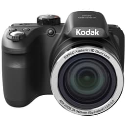 Puolijärjestelmäkamera PixPro AZ422 - Musta + Kodak PixPro Aspheric HD Zoom Lens 42x Wide 24-1008mm f/3.0-6.8 f/3.0-6.8