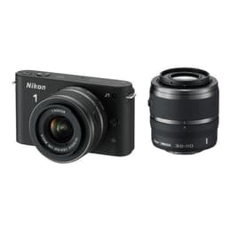 Hybridikamera 1 J1 - Musta + Nikon Nikkor 1 10-30mm f/3.5-5.6 VR + Nikkor 1 30-110mm f/3.8-5.6 VR f/3.5-5.6 + f/3.8-5.6