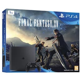 PlayStation 4 Slim 1000GB - Musta + Final Fantasy XV