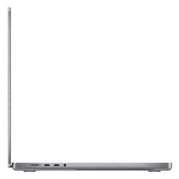 MacBook Pro 16" (2021) - Applen M1 Pro ‑siru jossa on 10-ytiminen prosessori ja 16-ytiminen näytönohjain - 16GB RAM - SSD 512GB - AZERTY - Ranska