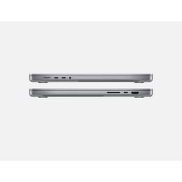 MacBook Pro 16" (2021) - Applen M1 Pro ‑siru jossa on 10-ytiminen prosessori ja 16-ytiminen näytönohjain - 16GB RAM - SSD 512GB - AZERTY - Ranska