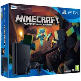 PlayStation 4 Slim 500GB - Musta + Minecraft