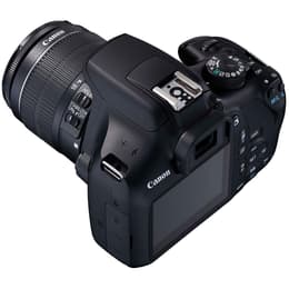 Yksisilmäinen peiliheijastuskamera EOS 1300D - Musta + Canon CANON EF-S MACRO 0.25/0.8ft f/0.25-0.8ft