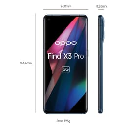 Oppo Find X3 Pro 256GB - Sininen - Lukitsematon
