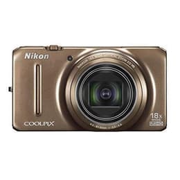 Kompaktikamera Coolpix S9200 - Kulta + Nikon Nikkor Wide Optical Zoom ED VR 25-450 mm f/3.5-5.9 f/3.5-5.9