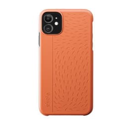 Kuori iPhone 11 / Xr - Luonnollinen materiaali - Oranssi