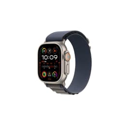 Apple Watch (Ultra) 2022 GPS + Cellular 49 mm - Titaani Harmaa - Alpine-ranneke Sininen