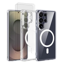 Kuori Galaxy S25 Ultra ja 2 suojakalvo - TPU - Läpinäkyvä