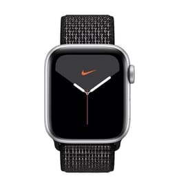 Apple Watch (Series 5) 2019 GPS + Cellular 44 mm - Alumiini Hopea - Sport Nike Musta