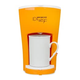 Kahvinkeitin Ilman kapselia Italian Design IDECUCOF01 Funny Pro Coffee Maker 0.15L - Valkoinen/Oranssi