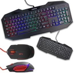 Cortek Näppäimistö QWERTY Italia Taustavalaistu XForce + GP4 Kit Mouse and Keyboard