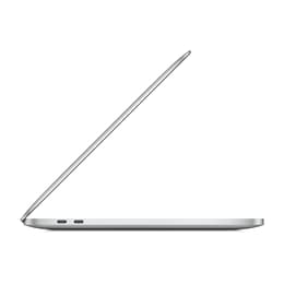 MacBook Pro 13" (2020) - Applen M1 ‑siru jossa on 8-ytiminen prosessori ja 8-ytiminen näytönohjain - 8GB RAM - SSD 256GB - QWERTY - Englanti