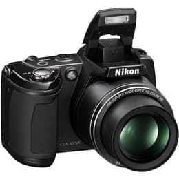 Puolijärjestelmäkamera Coolpix L310 - Musta + Nikon Wide Optical Zoom VR Nikkor 25-525mm f/3.1-5.8 f/3.1-5.8