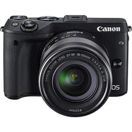 Hybrid Canon EOS M3 - Musta + Objektiivi Canon 18-55mm f/3.5-5.6 IS STM
