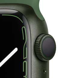 Apple Watch (Series 7) 2021 GPS 41 mm - Alumiini Vihreä - Sport band Vihreä