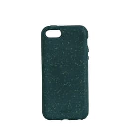 Kuori iPhone SE/5/5S - Luonnollinen materiaali - Vihreä