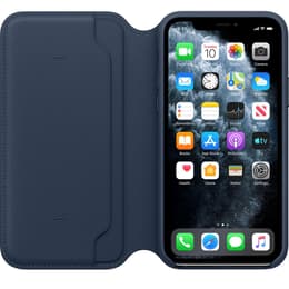 Apple Leather Folio iPhone 11 Pro - Nahka Sininen