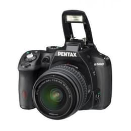 Yksisilmäinen peiliheijastuskamera K-500 - Musta + Pentax Pentax DA 18-55 mm f/3.5-5.6 AL f/3.5-5.6