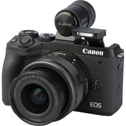 Yksisilmäinen peiliheijastus - Canon EOS M6 Mark II Musta + Objektiivin Canon EF-M 15-45mm f/3.5-6.3 IS STM