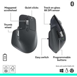 Logitech MX Master 3S Hiiri Langaton