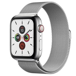 Apple Watch (Series 5) 2019 GPS + Cellular 44 mm - Alumiini Hopea - Milanolaisranneke Hopea