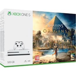 Xbox One S 500GB - Valkoinen + Assassin's Creed Origins