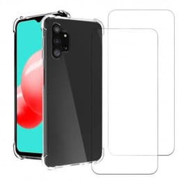 Kuori Galaxy A32 5G ja 2 suojakalvo - TPU - Läpinäkyvä