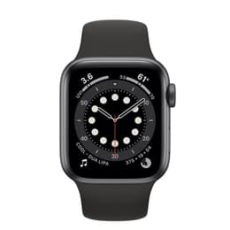 Apple Watch (Series 6) 2020 GPS + Cellular 40 mm - Alumiini Tähtiharmaa - Sport band Musta