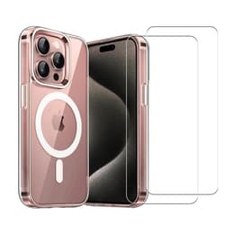 Kuori iPhone 16 Pro ja 2 suojakalvo - TPU - Läpinäkyvä