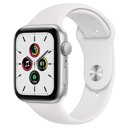 Apple Watch Series SE 1 (2020) GPS + Cellular 44 mm - Alumiini Hopea - Sport band Valkoinen