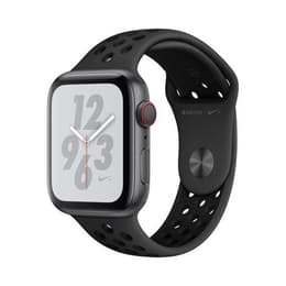 Apple Watch (Series 4) 2018 GPS + Cellular 44 mm - Alumiini Tähtiharmaa - Sport Nike Avaruusmusta (Space black)