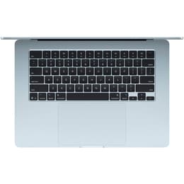 MacBook Air 15" (2025) - Applen M4 ‑siru jossa on 10-ytiminen prosessori ja 10-ytiminen näytönohjain - 16GB RAM - SSD 256GB - Tavallinen näyttö - QWERTY - Englanti