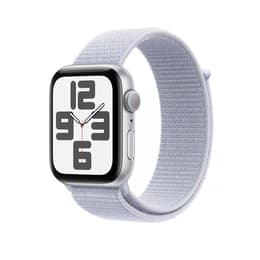 Apple Watch Series SE 2 (2022) GPS 44 mm - Alumiini Hopea - Sport loop Sininen