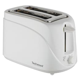 Leivänpaahdin Grille Pain 2 avec Fentes, Techwood TGP-202 - Coloris Blanc paikkaa - Valkoinen