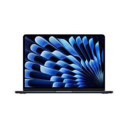 MacBook Air 13" (2024) - Applen M3 ‑siru jossa on 8-ytiminen prosessori ja 8-ytiminen näytönohjain - 16GB RAM - SSD 256GB - Tavallinen näyttö - QWERTY - Espanja