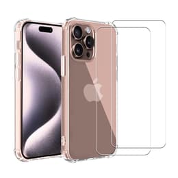 Kuori iPhone 16 Pro ja 2 suojakalvo - TPU - Läpinäkyvä
