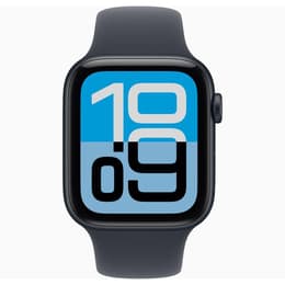 Apple Watch (2025) GPS + Cellular 44 mm - Alumiini Keskiyö - Sport band Midnight