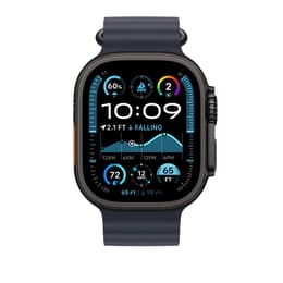 Apple Watch Ultra 2 (2024) GPS + Cellular 49 mm - Titaani Musta- Ocean-ranneke Sininen