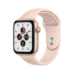 Apple Watch (Series SE) 2020 GPS + Cellular 44 mm - Alumiini Kulta - Sport band Pinkki hiekka
